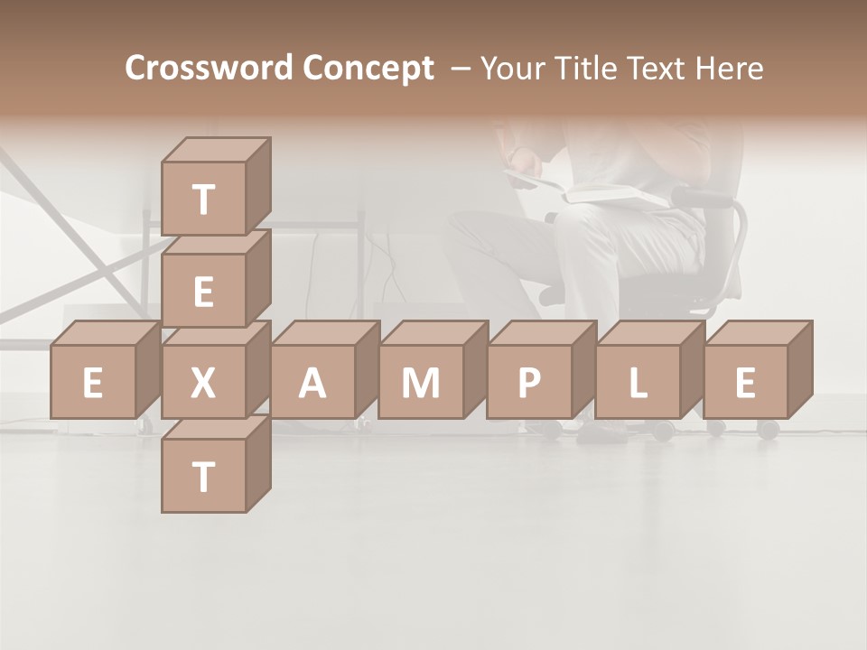 Office Worker Reading A Book PowerPoint Template