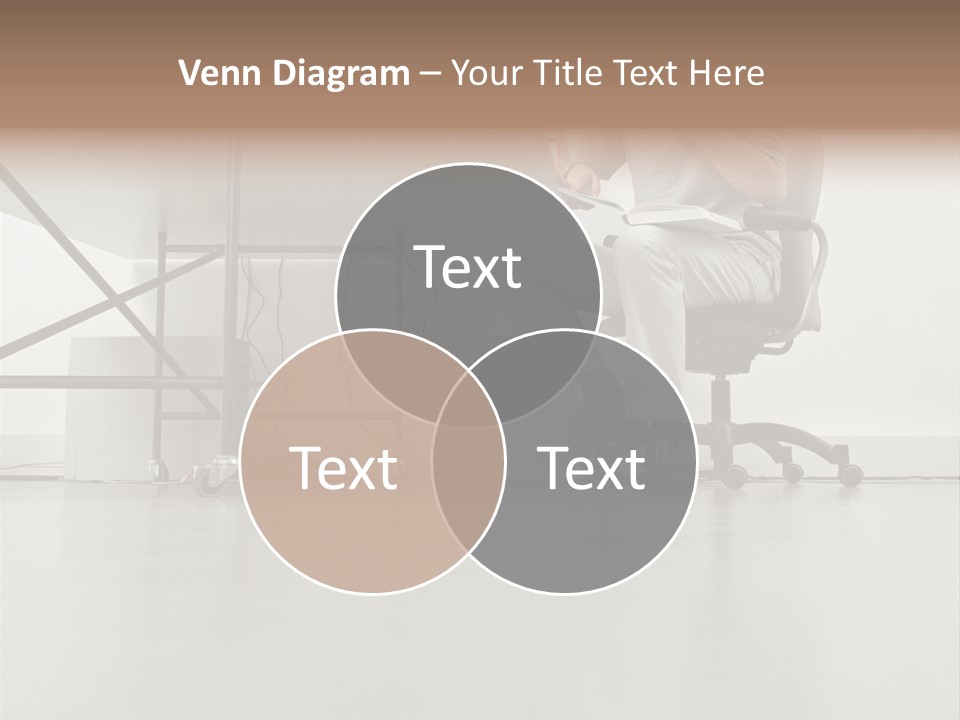 Office Worker Reading A Book PowerPoint Template