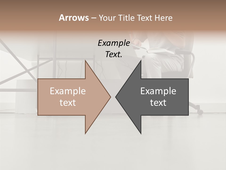 Office Worker Reading A Book PowerPoint Template