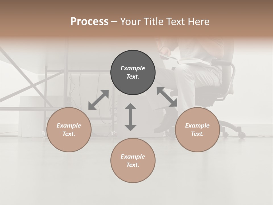 Office Worker Reading A Book PowerPoint Template
