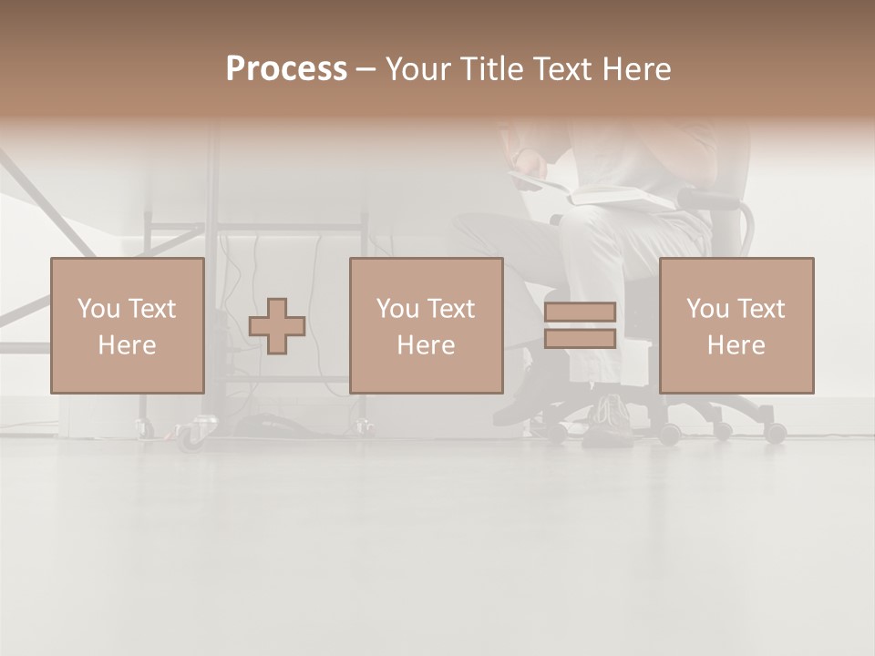 Office Worker Reading A Book PowerPoint Template