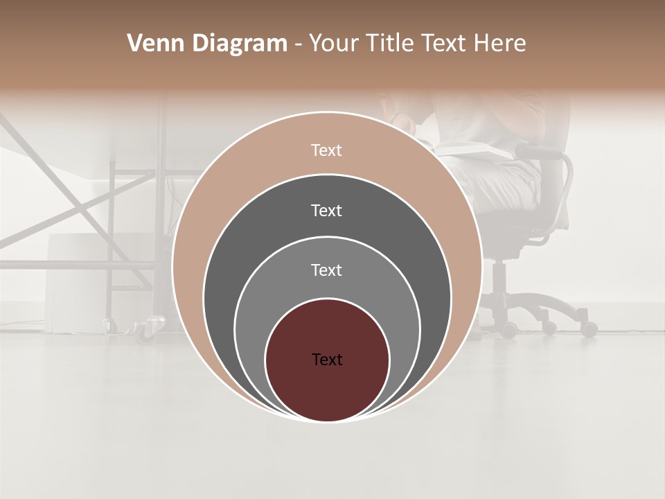 Office Worker Reading A Book PowerPoint Template