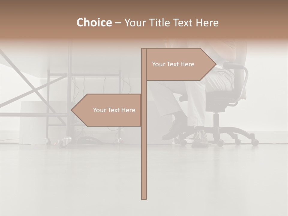 Office Worker Reading A Book PowerPoint Template