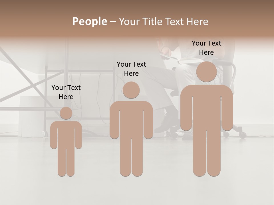 Office Worker Reading A Book PowerPoint Template