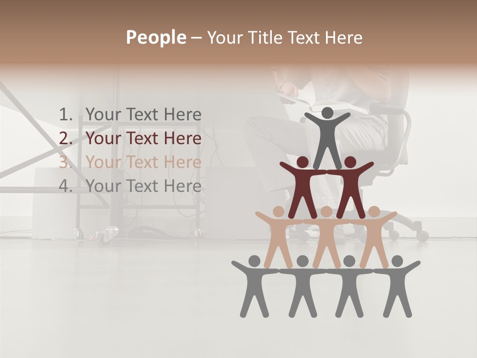 Office Worker Reading A Book PowerPoint Template