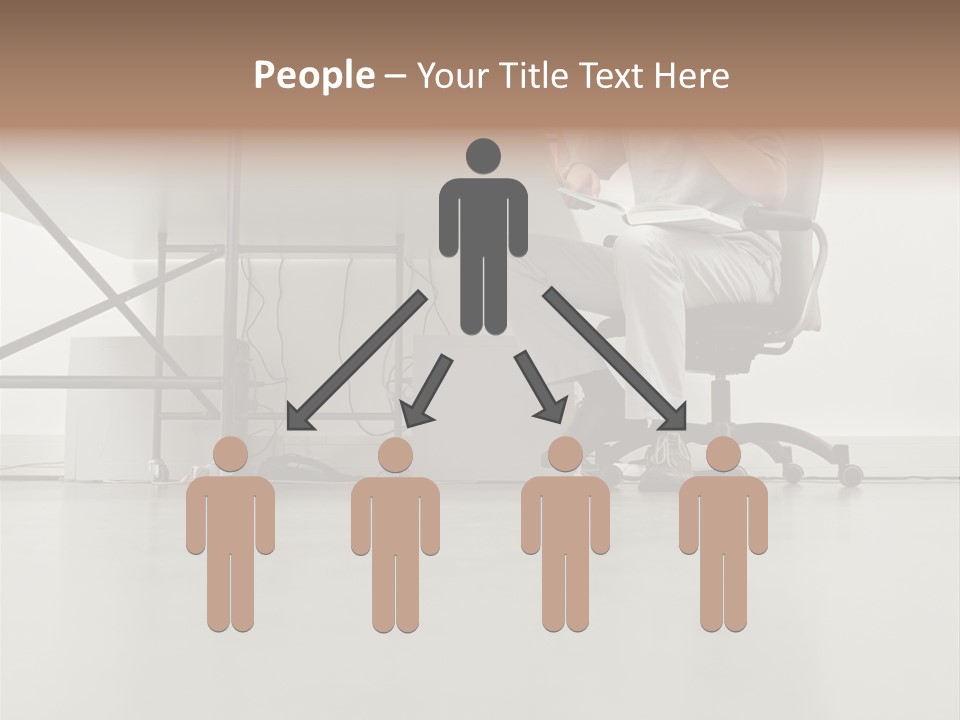 Office Worker Reading A Book PowerPoint Template