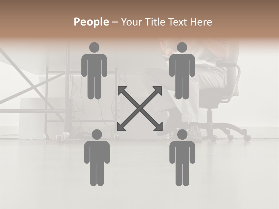 Office Worker Reading A Book PowerPoint Template