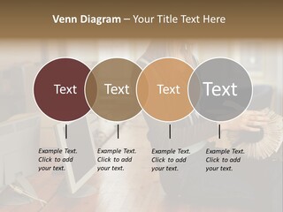 Woman Looking Through Rotary Card File PowerPoint Template