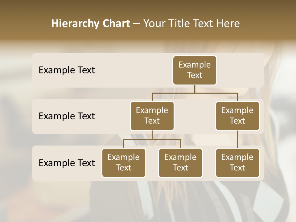 Beautiful Girl In The Office PowerPoint Template