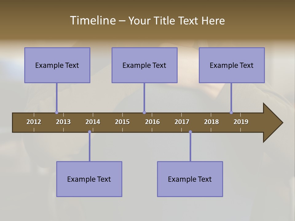 Young Woman Resting On Back Of Chair PowerPoint Template