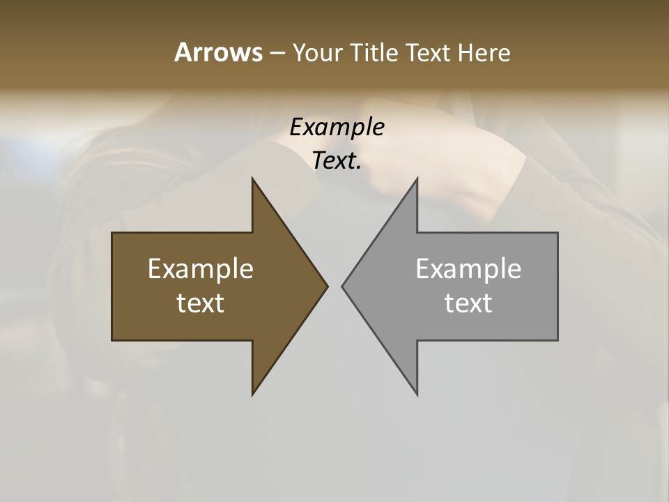 Young Woman Resting On Back Of Chair PowerPoint Template