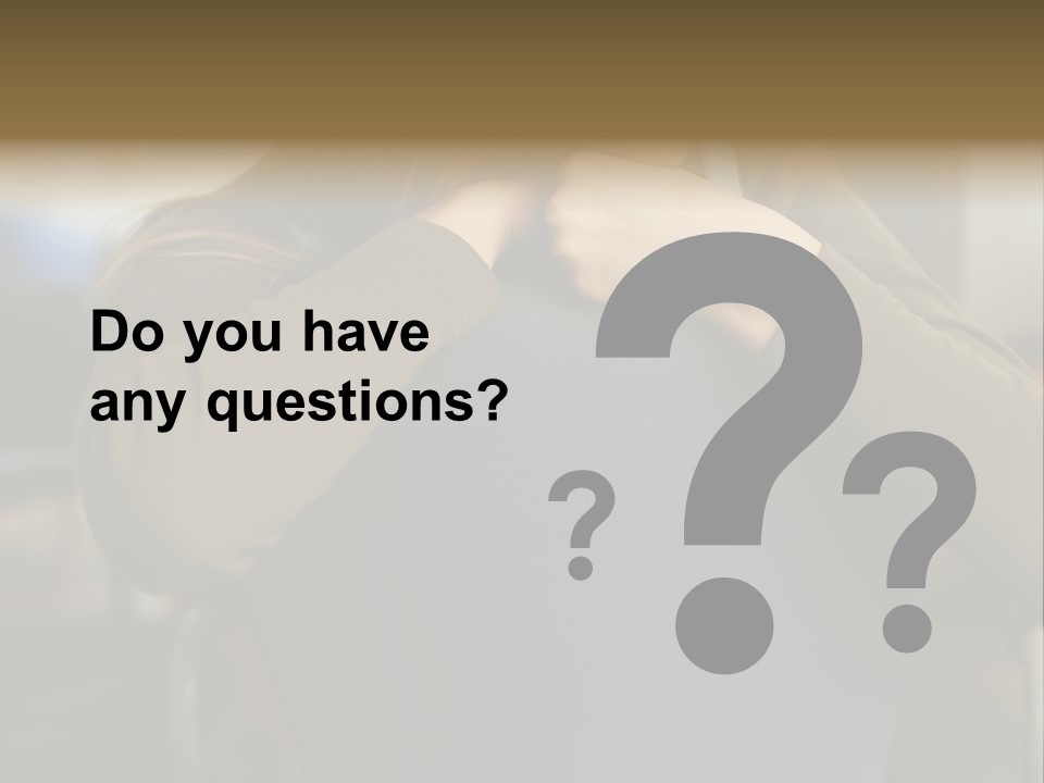 Young Woman Resting On Back Of Chair PowerPoint Template