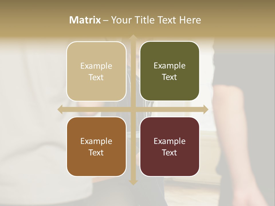 Two Young Men Approaching Young Woman PowerPoint Template