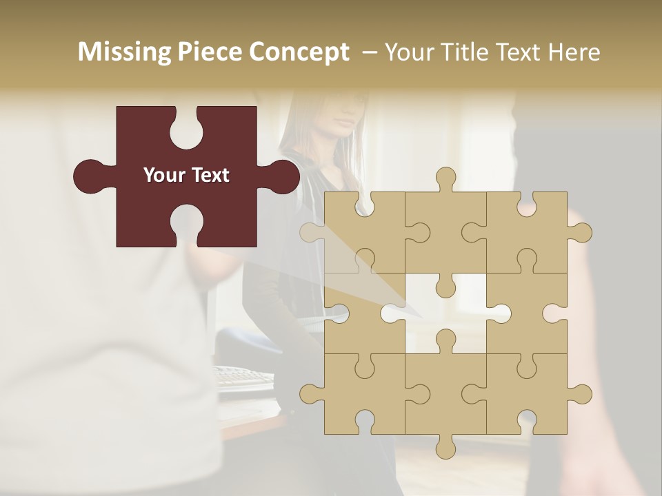 Two Young Men Approaching Young Woman PowerPoint Template