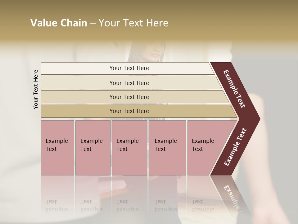 Two Young Men Approaching Young Woman PowerPoint Template