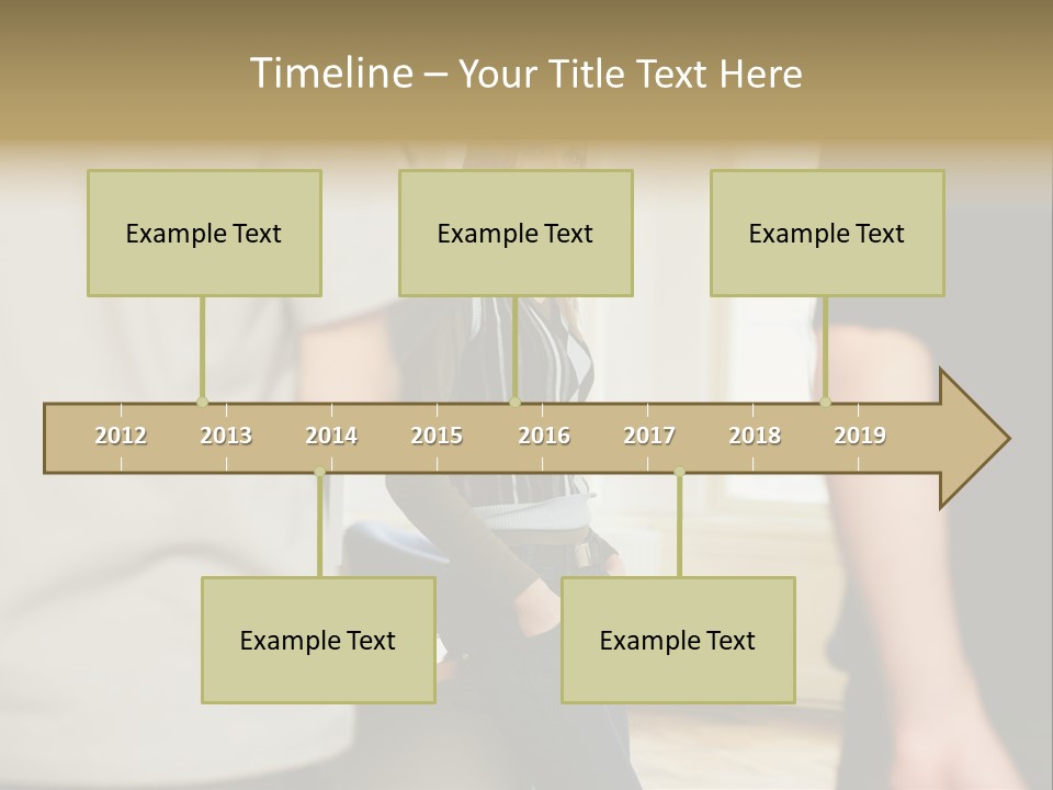 Two Young Men Approaching Young Woman PowerPoint Template
