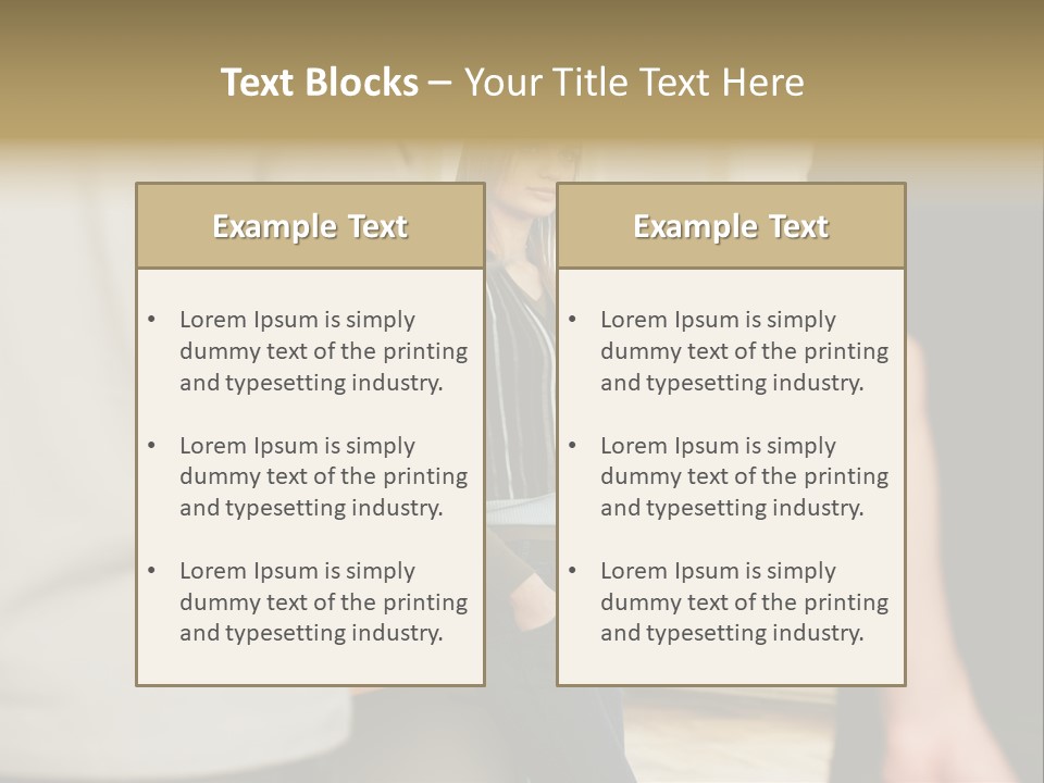 Two Young Men Approaching Young Woman PowerPoint Template