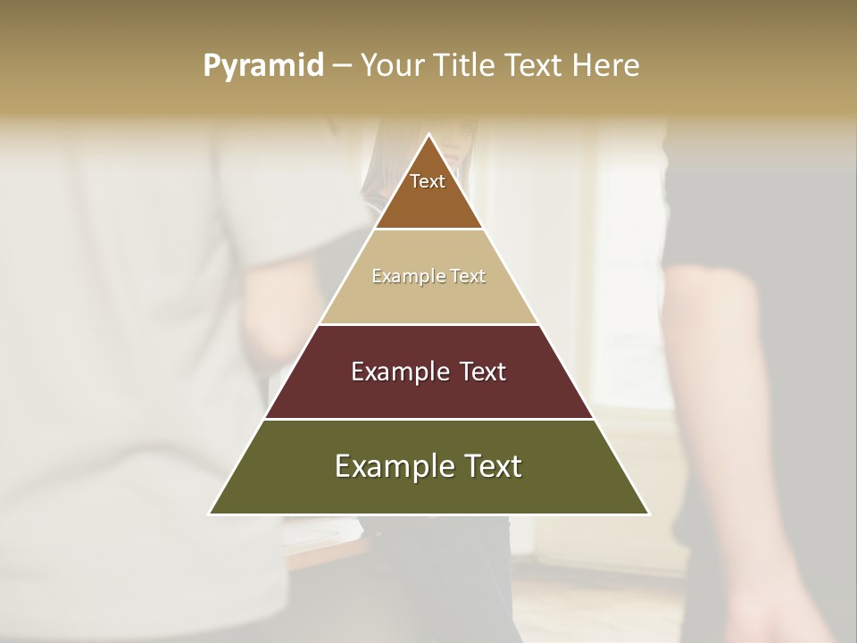 Two Young Men Approaching Young Woman PowerPoint Template