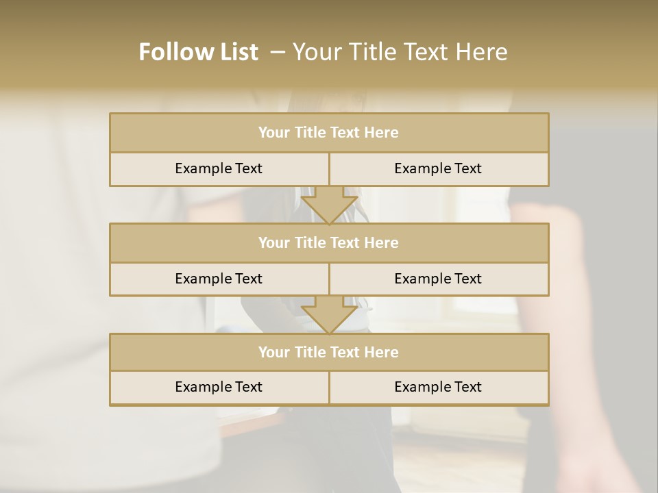 Two Young Men Approaching Young Woman PowerPoint Template