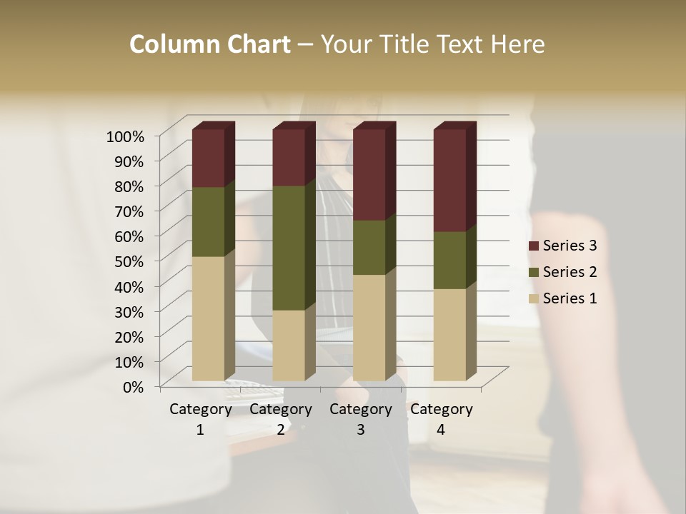 Two Young Men Approaching Young Woman PowerPoint Template
