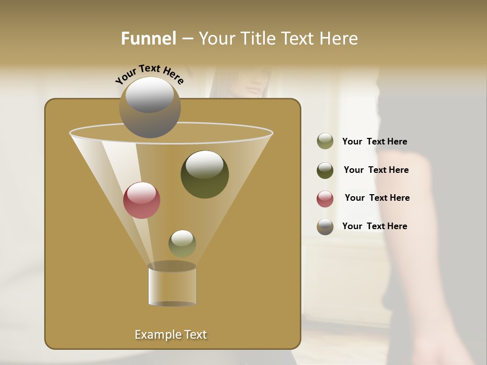 Two Young Men Approaching Young Woman PowerPoint Template