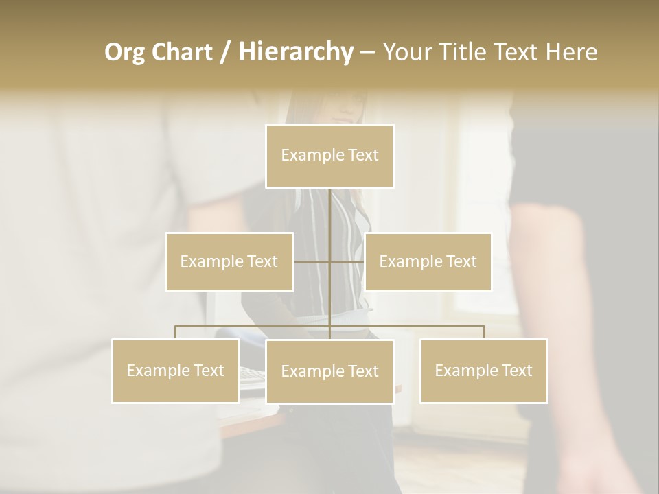 Two Young Men Approaching Young Woman PowerPoint Template