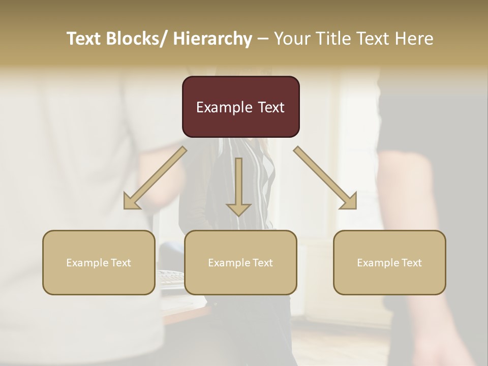 Two Young Men Approaching Young Woman PowerPoint Template