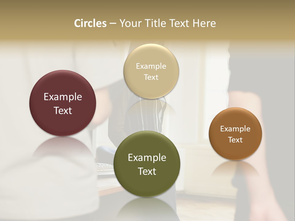 Two Young Men Approaching Young Woman PowerPoint Template