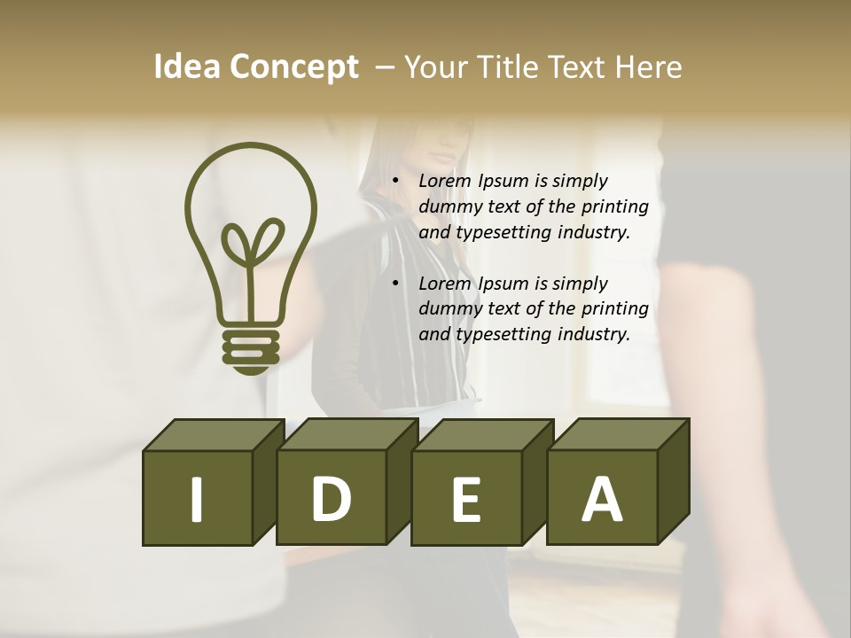 Two Young Men Approaching Young Woman PowerPoint Template