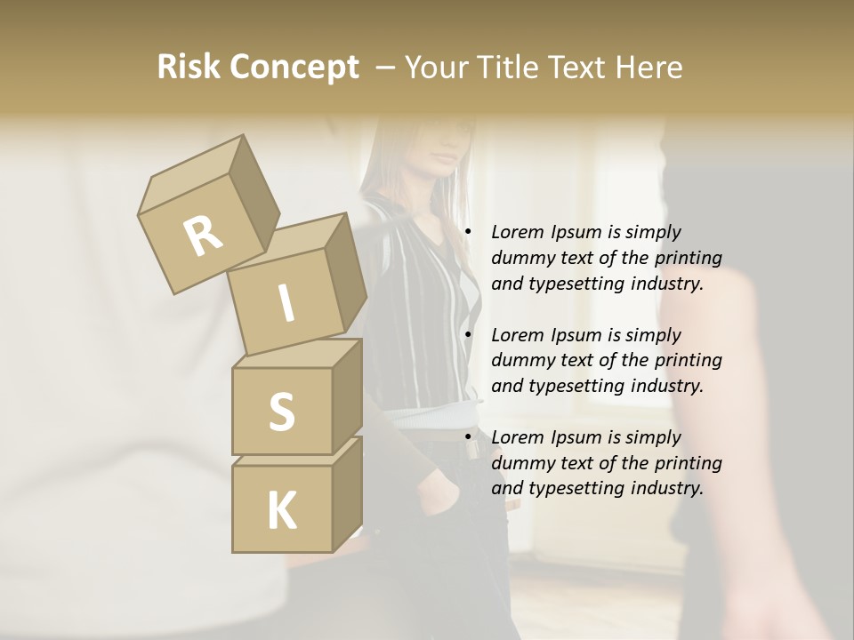 Two Young Men Approaching Young Woman PowerPoint Template