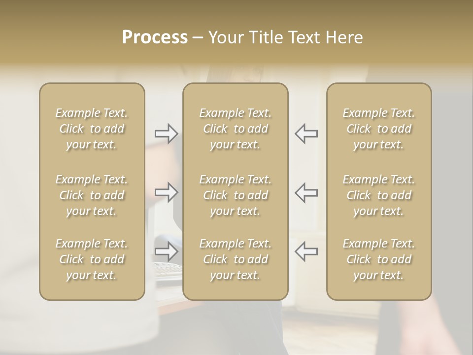 Two Young Men Approaching Young Woman PowerPoint Template