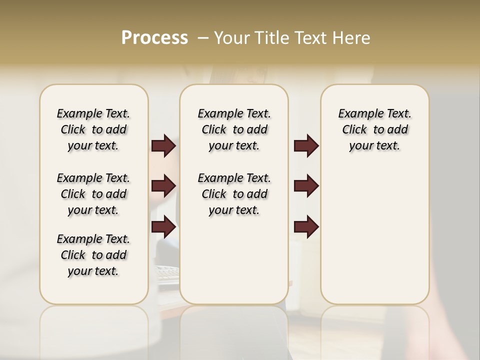 Two Young Men Approaching Young Woman PowerPoint Template