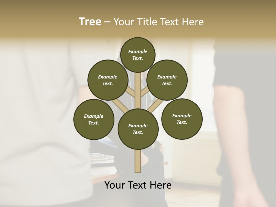 Two Young Men Approaching Young Woman PowerPoint Template