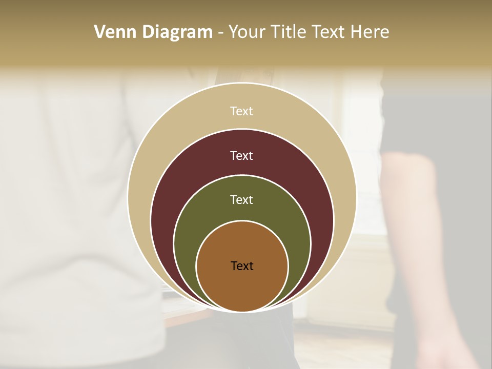 Two Young Men Approaching Young Woman PowerPoint Template
