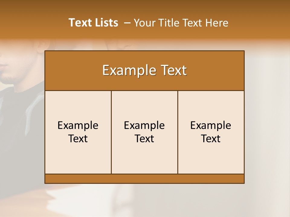 Man Looking Over Colleague's Shoulder PowerPoint Template