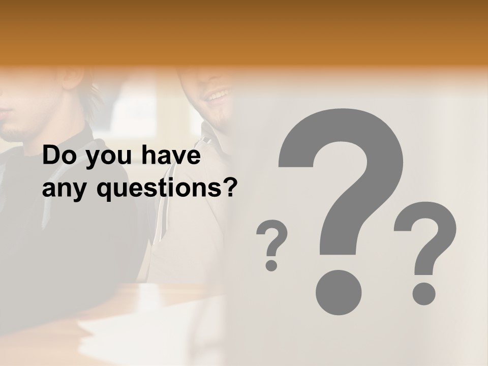 Man Looking Over Colleague's Shoulder PowerPoint Template