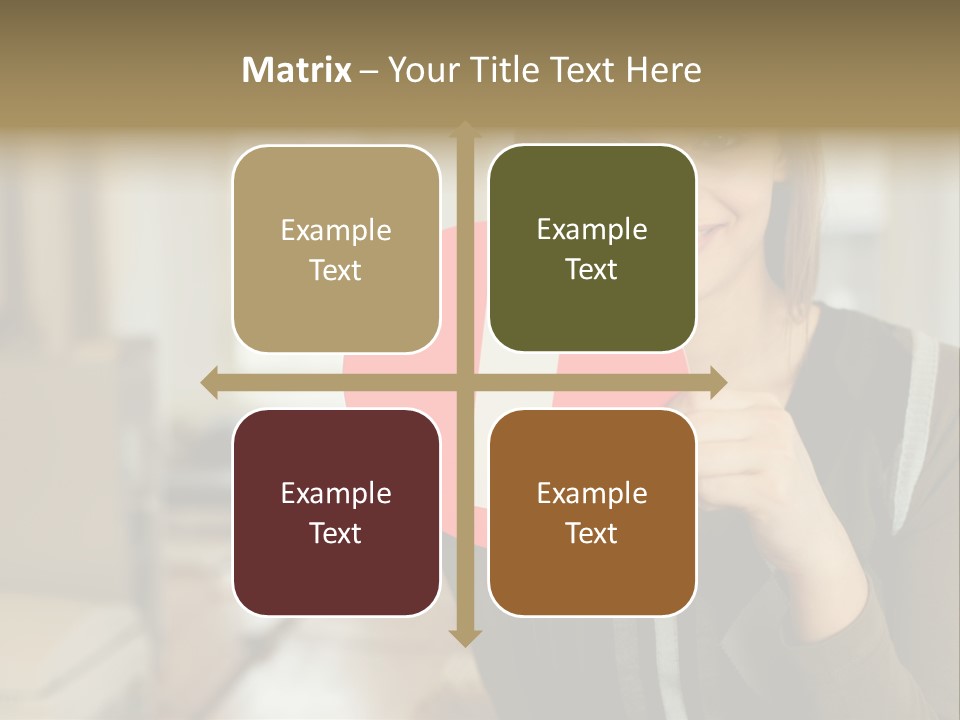 Woman Holding A No Entry Sign PowerPoint Template