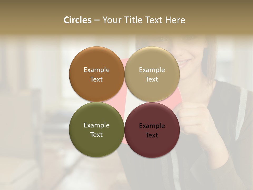 Woman Holding A No Entry Sign PowerPoint Template