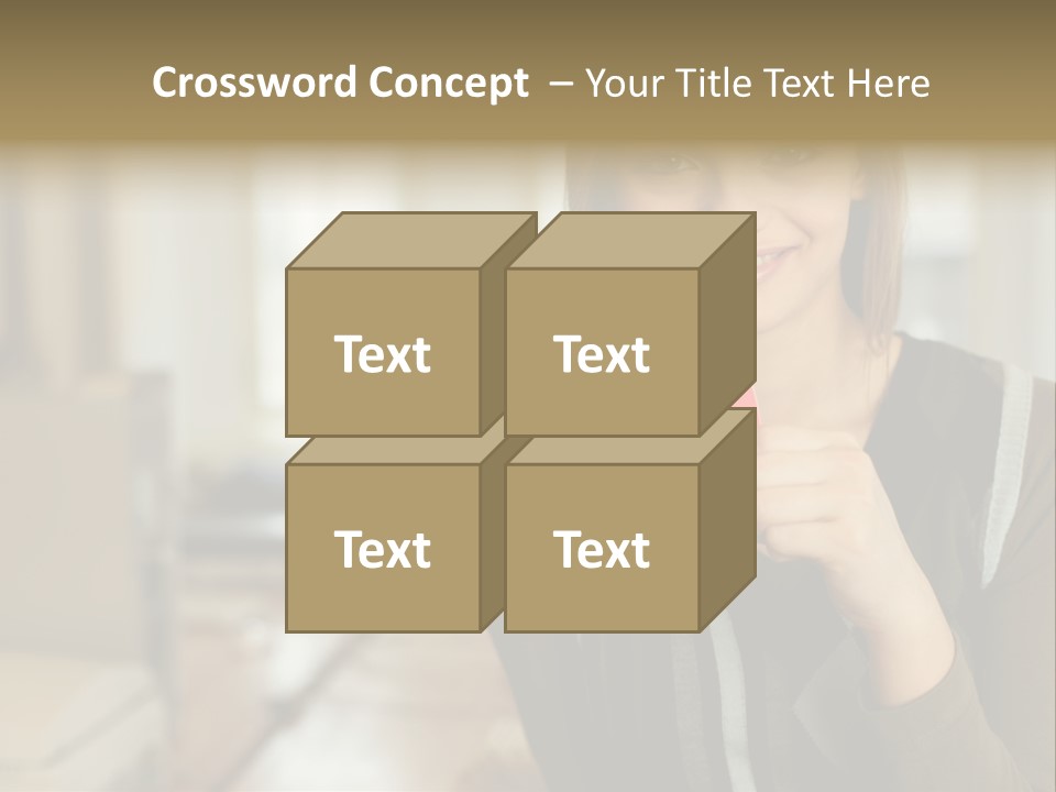 Woman Holding A No Entry Sign PowerPoint Template