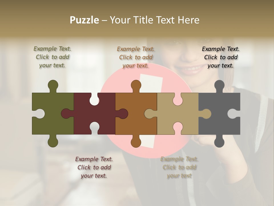 Woman Holding A No Entry Sign PowerPoint Template