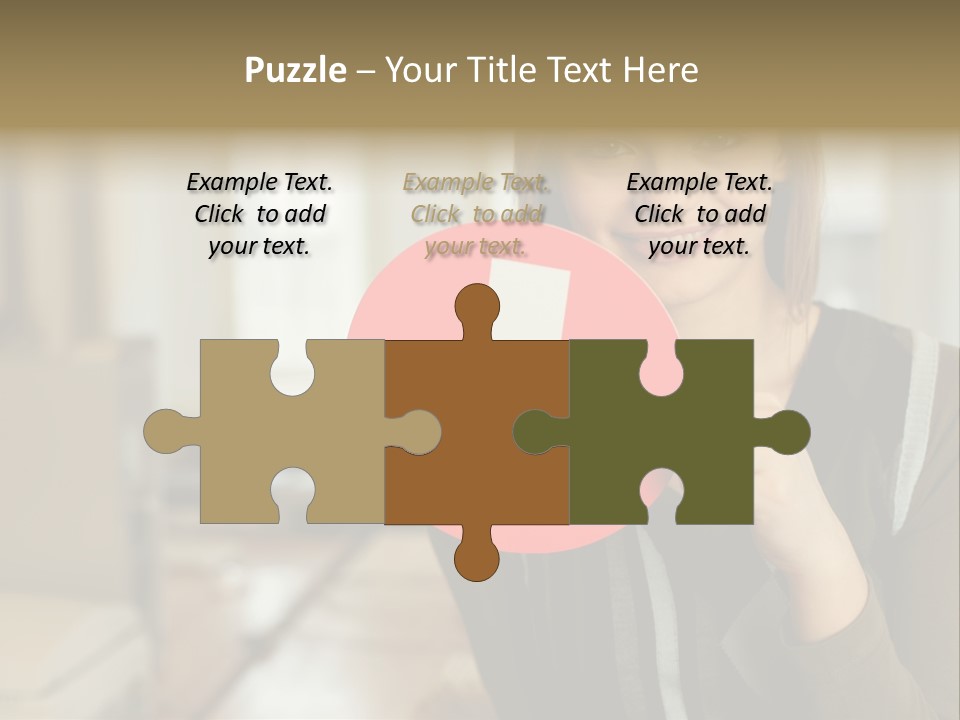 Woman Holding A No Entry Sign PowerPoint Template