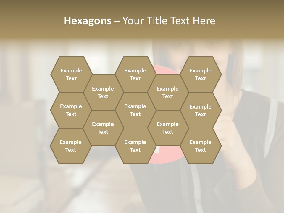 Woman Holding A No Entry Sign PowerPoint Template