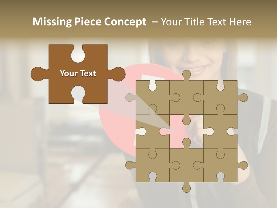 Woman Holding A No Entry Sign PowerPoint Template