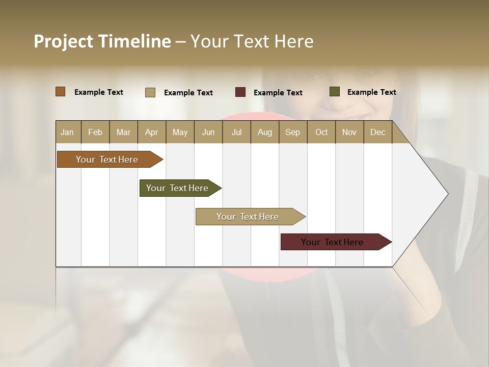 Woman Holding A No Entry Sign PowerPoint Template