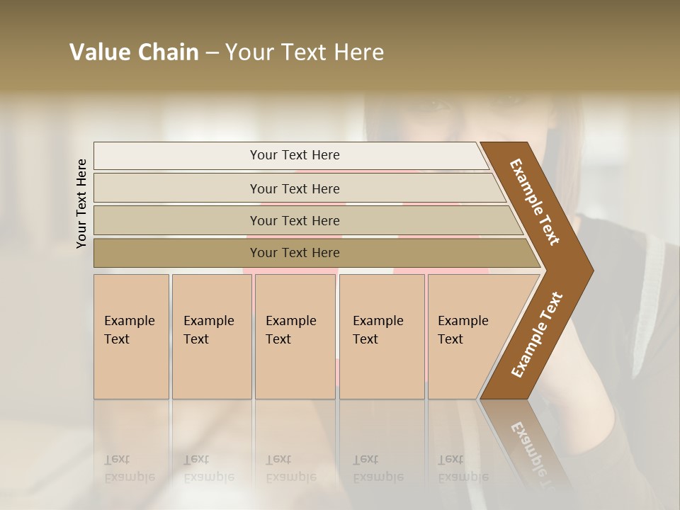 Woman Holding A No Entry Sign PowerPoint Template