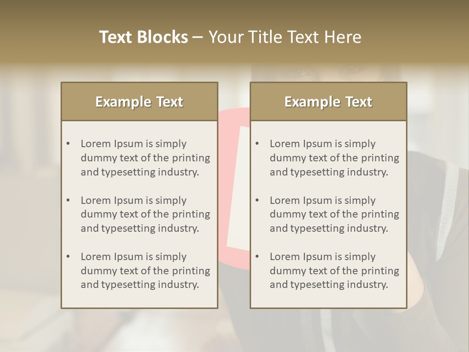 Woman Holding A No Entry Sign PowerPoint Template