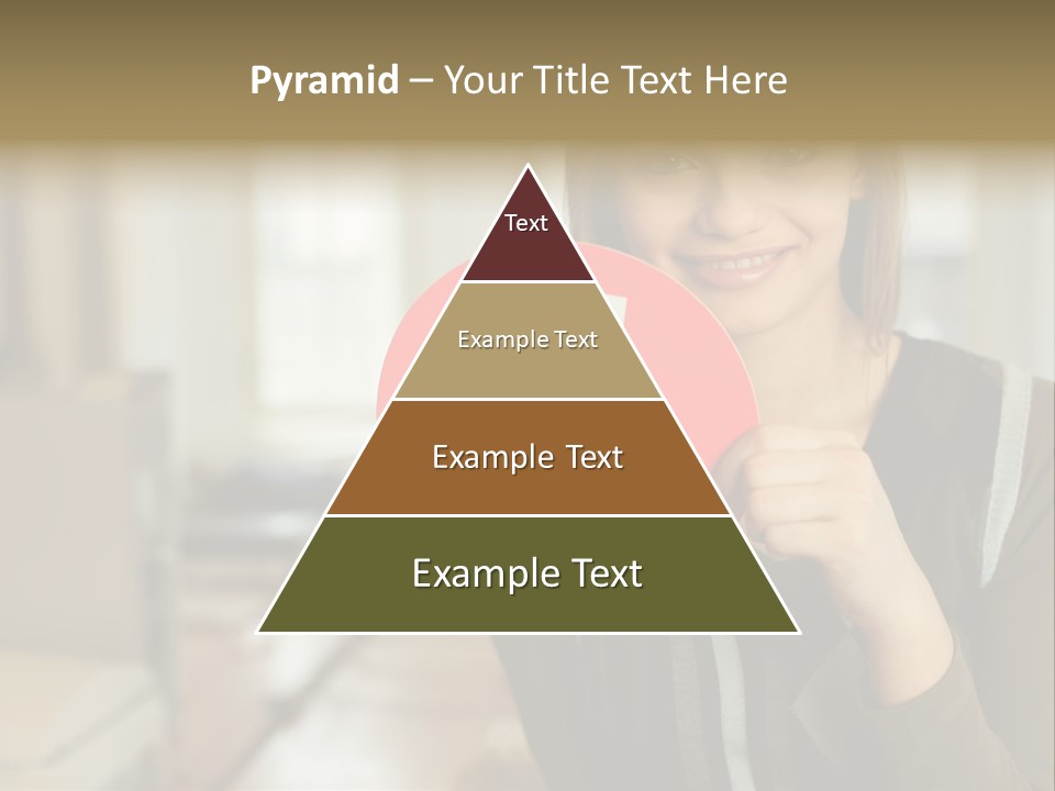 Woman Holding A No Entry Sign PowerPoint Template