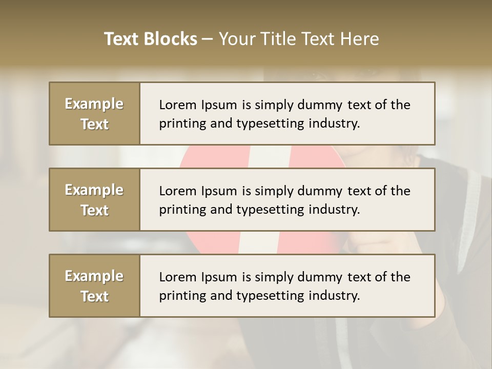 Woman Holding A No Entry Sign PowerPoint Template