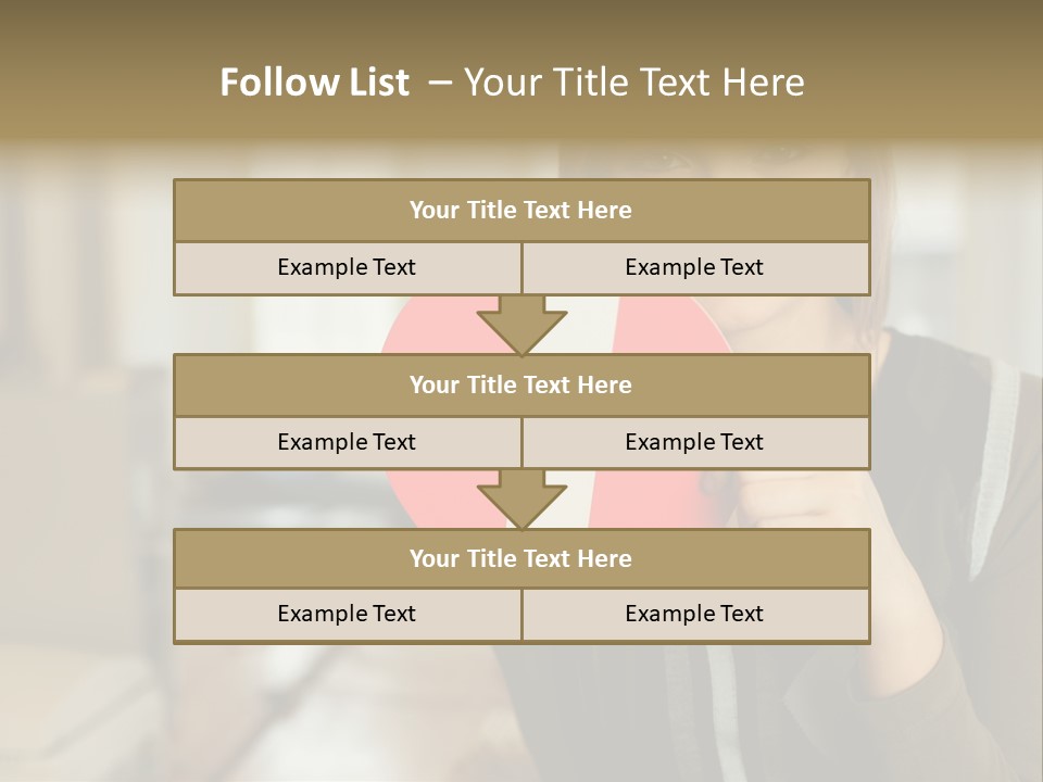 Woman Holding A No Entry Sign PowerPoint Template