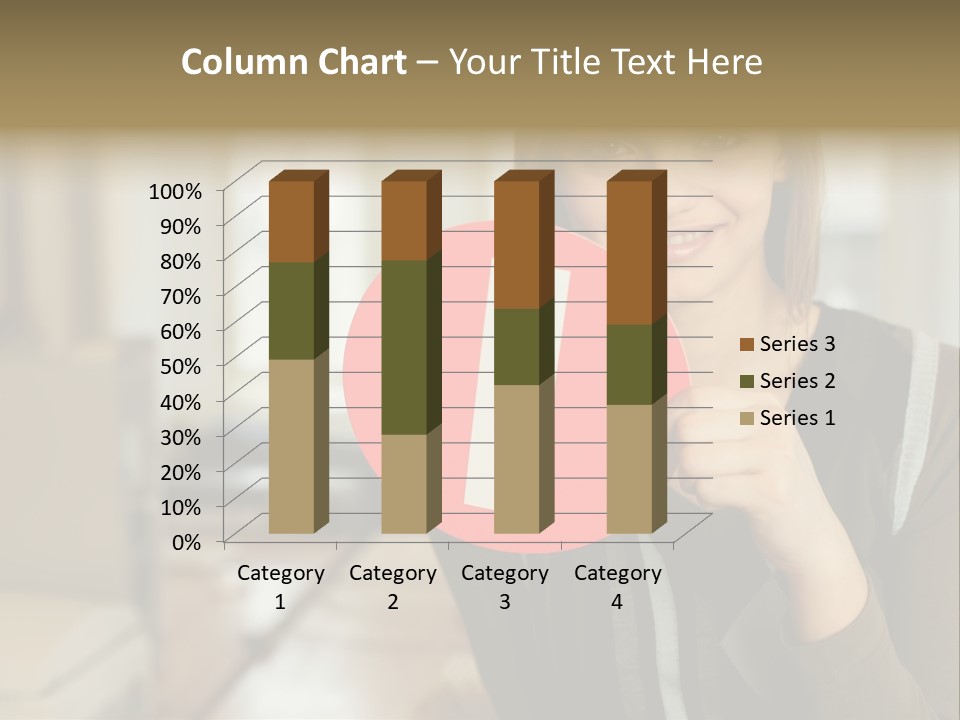 Woman Holding A No Entry Sign PowerPoint Template